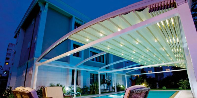 استخر | ساختمان مقایسه سقف پارچه ای با سقف شیشه ای