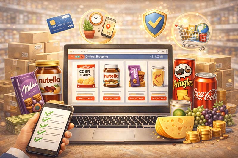 فروش اینترنتی مواد غذایی خارجی؛ مزایا و نکات مهم